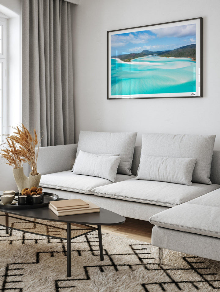 Hill Inlet Blues - Whitsundays Wall Art Print - Australia Unseen