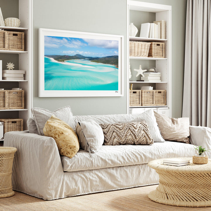Hill Inlet Blues - Whitsundays Wall Art Print - Australia Unseen