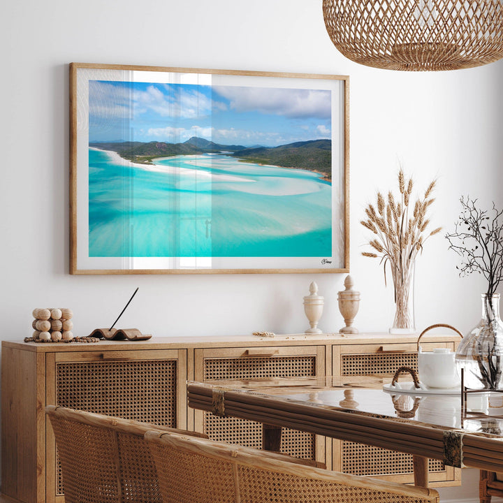 Hill Inlet Blues - Whitsundays Wall Art Print - Australia Unseen