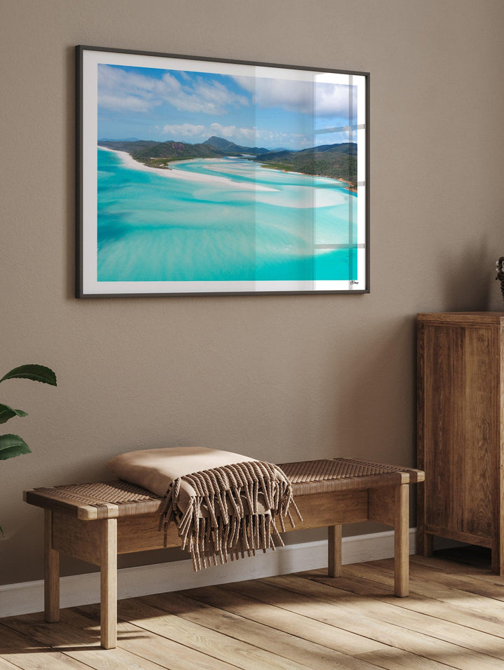 Hill Inlet Blues - Whitsundays Wall Art Print - Australia Unseen