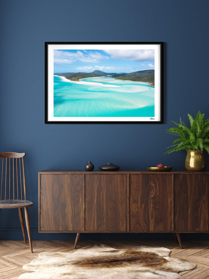 Hill Inlet Blues - Whitsundays Wall Art Print - Australia Unseen