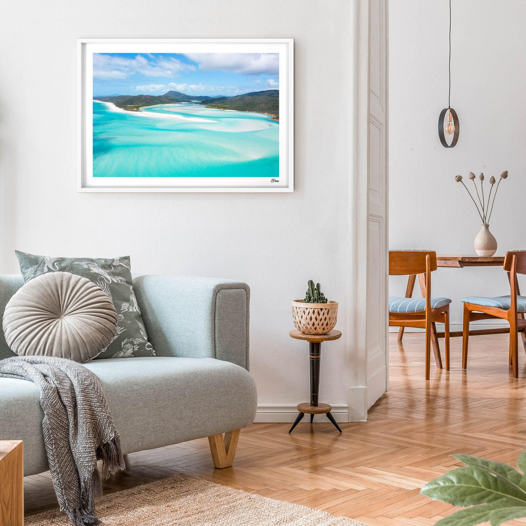 Hill Inlet Blues - Whitsundays Wall Art Print - Australia Unseen