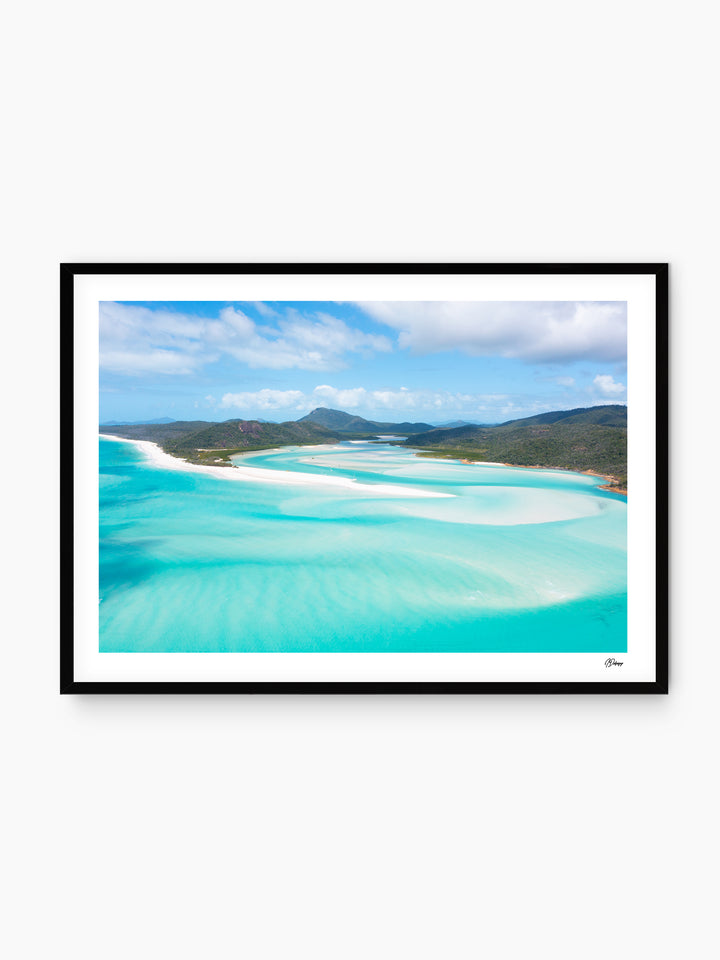 Hill Inlet Blues - Whitsundays Wall Art Print - Australia Unseen