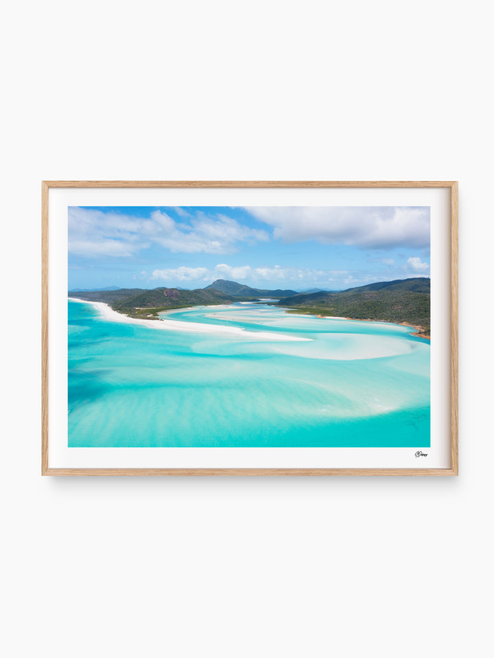 Hill Inlet Blues - Whitsundays Wall Art Print - Australia Unseen