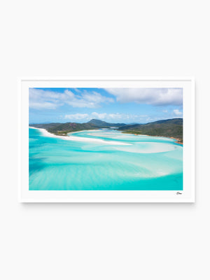 Hill Inlet Blues - Whitsundays Wall Art Print - Australia Unseen