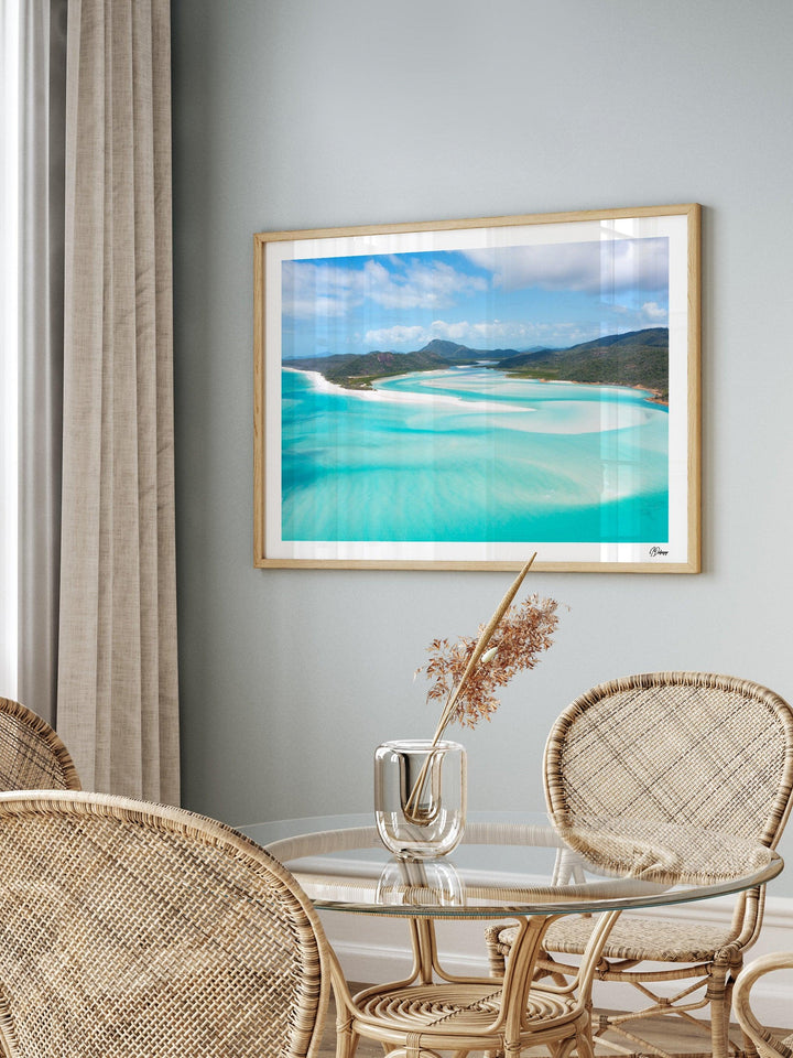 Hill Inlet Blues - Whitsundays Wall Art Print - Australia Unseen