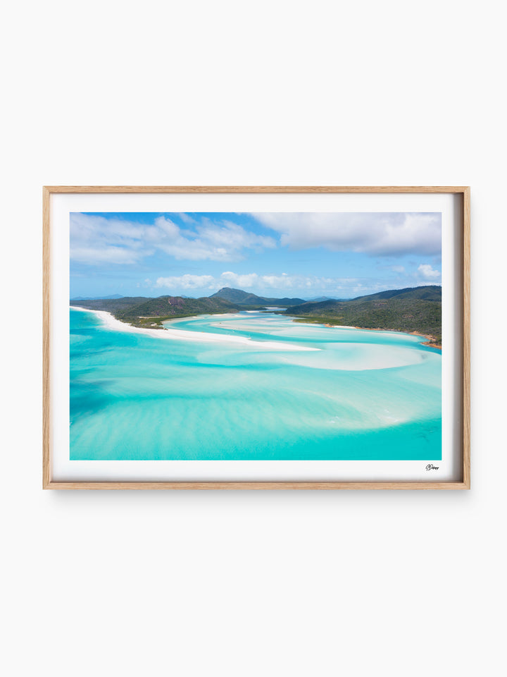 Hill Inlet Blues - Whitsundays Wall Art Print - Australia Unseen