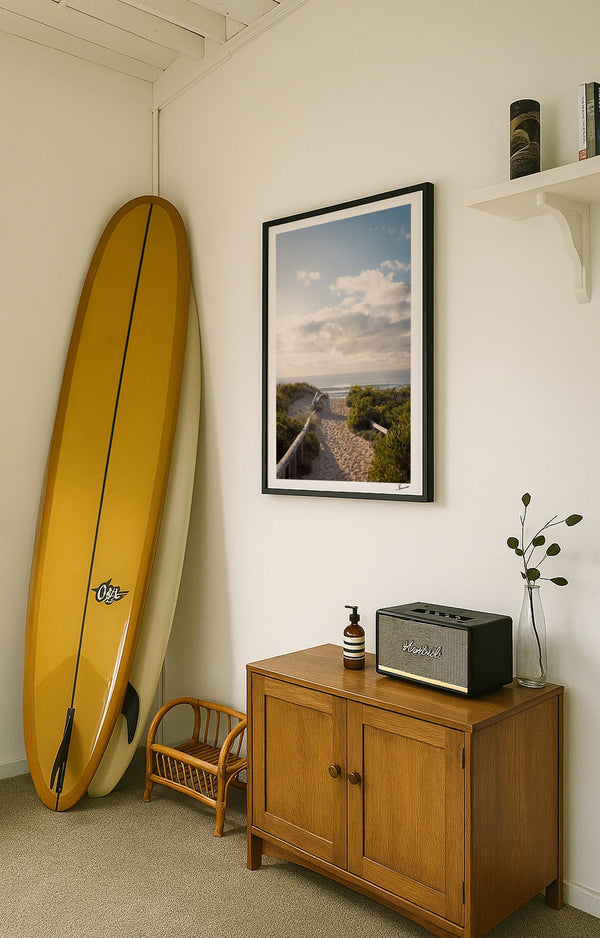 Morning Path to the Surf - Freshwater Wall Art Print - Australia Unseen