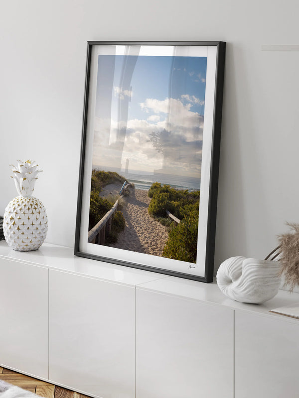 Morning Path to the Surf - Freshwater Wall Art Print - Australia Unseen