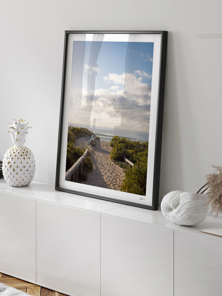 Morning Path to the Surf - Freshwater Wall Art Print - Australia Unseen