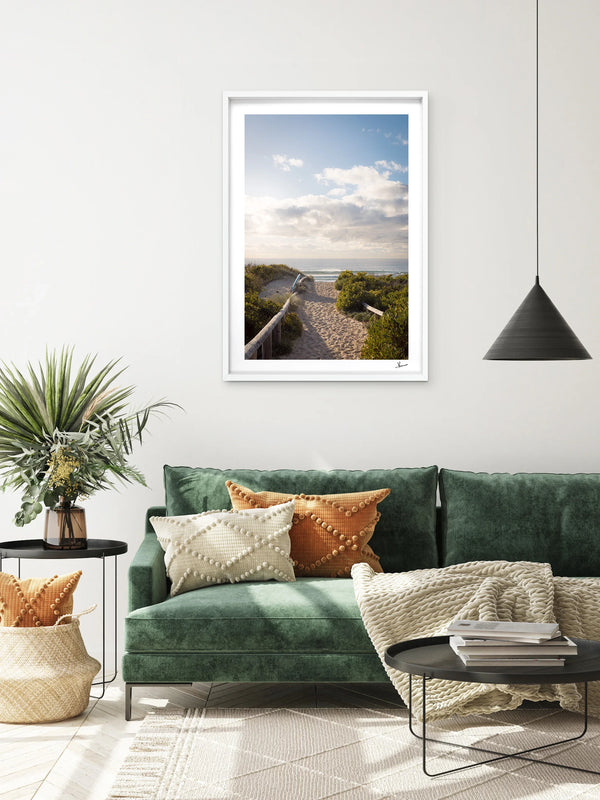 Morning Path to the Surf - Freshwater Wall Art Print - Australia Unseen