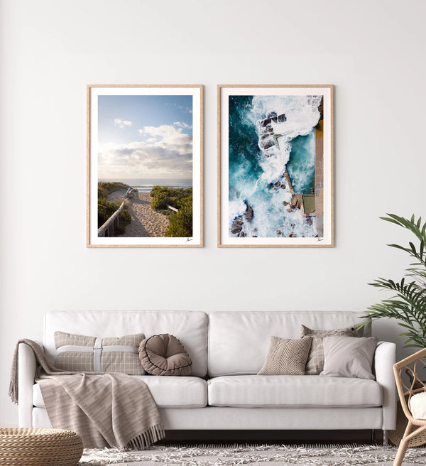 Morning Path to the Surf - Freshwater Wall Art Print - Australia Unseen