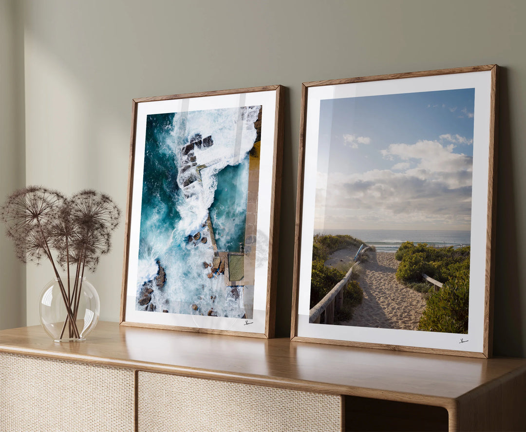 Morning Path to the Surf - Freshwater Wall Art Print - Australia Unseen