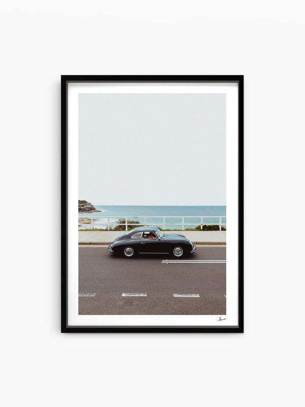 Ocean Drive 01 - Porsche 356 - Wall Art Print - Australia Unseen