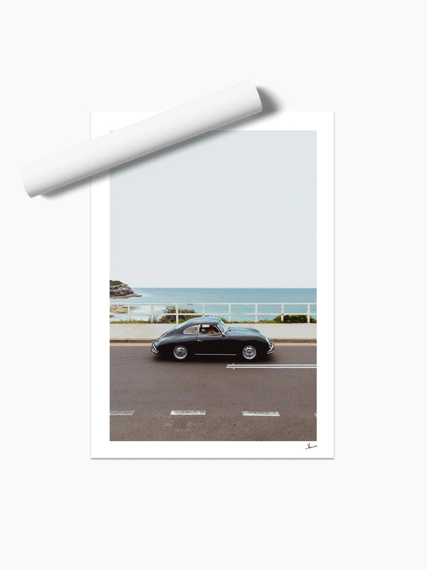 Ocean Drive 01 - Porsche 356 - Wall Art Print - Australia Unseen