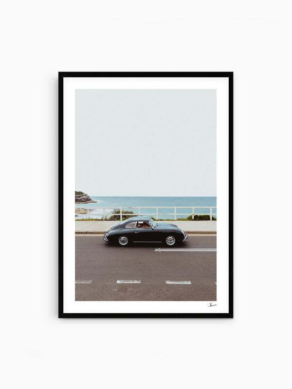 Ocean Drive 01 - Porsche 356 - Wall Art Print - Australia Unseen
