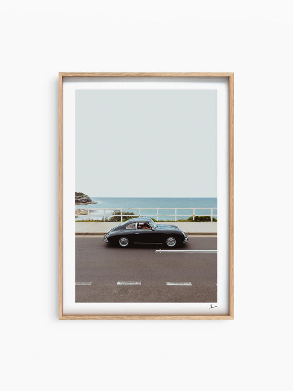 Ocean Drive 01 - Porsche 356 - Wall Art Print - Australia Unseen