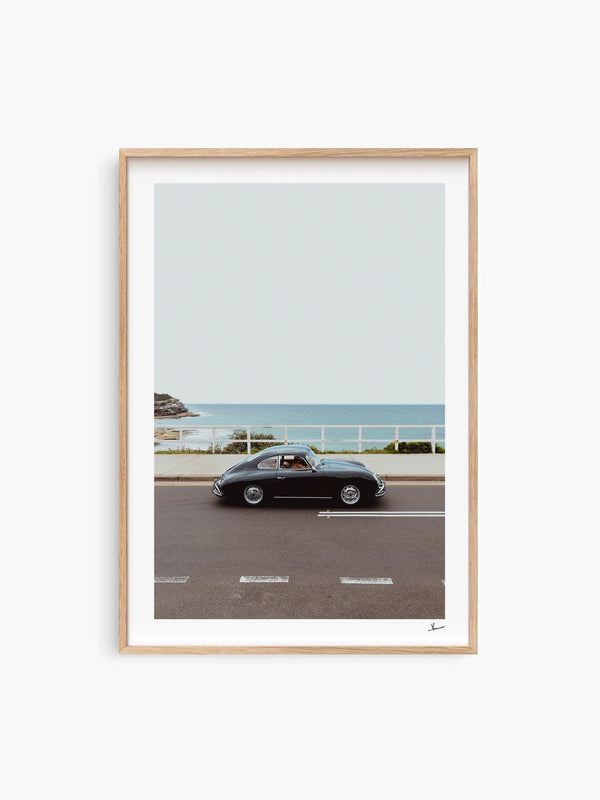 Ocean Drive 01 - Porsche 356 - Wall Art Print - Australia Unseen