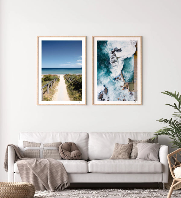 Off to the Beach - Freshwater Wall Art Print - Australia Unseen