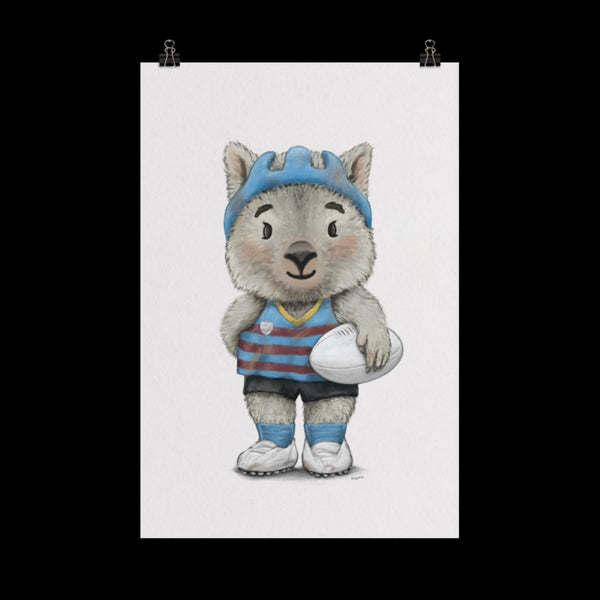 Ollie the wombat | Children illustration | Art print kids decor nursery | Australian animals print - Australia Unseen