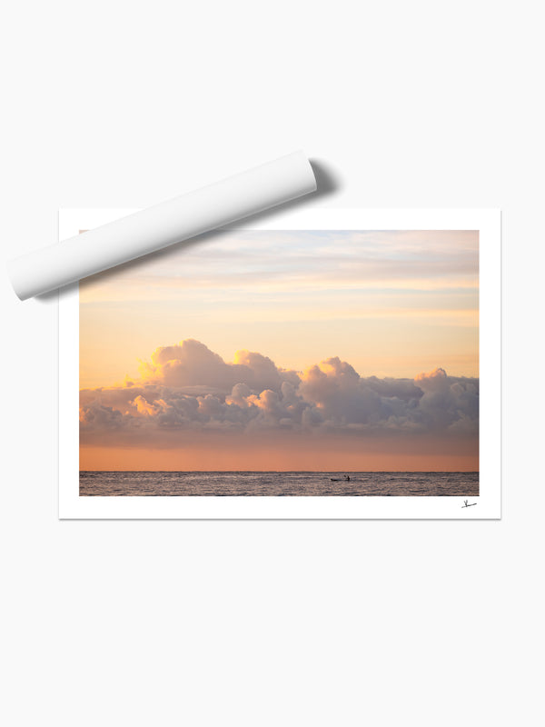 Paddle into Sunrise - Bondi Beach Wall Art Print - Australia Unseen
