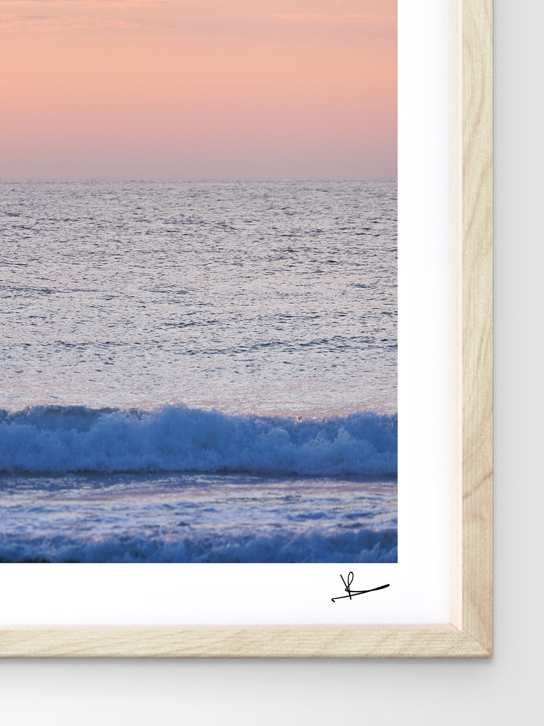 Pastel Sunrise with Dolphins (Boomerang Beach) - Wall Art Print - Australia Unseen