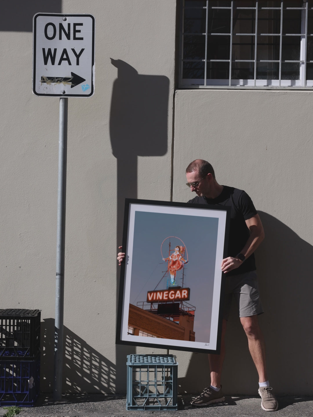 The Skipping Girl (Vinegar Sign) - Melbourne Wall Art Print