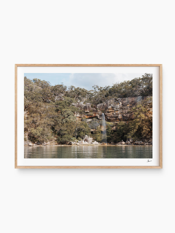 Refuge Bay Waterfall – Hawkesbury River Wall Art Print - Australia Unseen