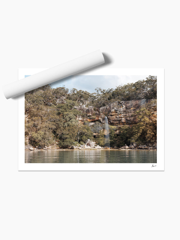 Refuge Bay Waterfall – Hawkesbury River Wall Art Print - Australia Unseen