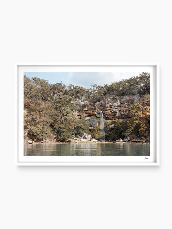 Refuge Bay Waterfall – Hawkesbury River Wall Art Print - Australia Unseen
