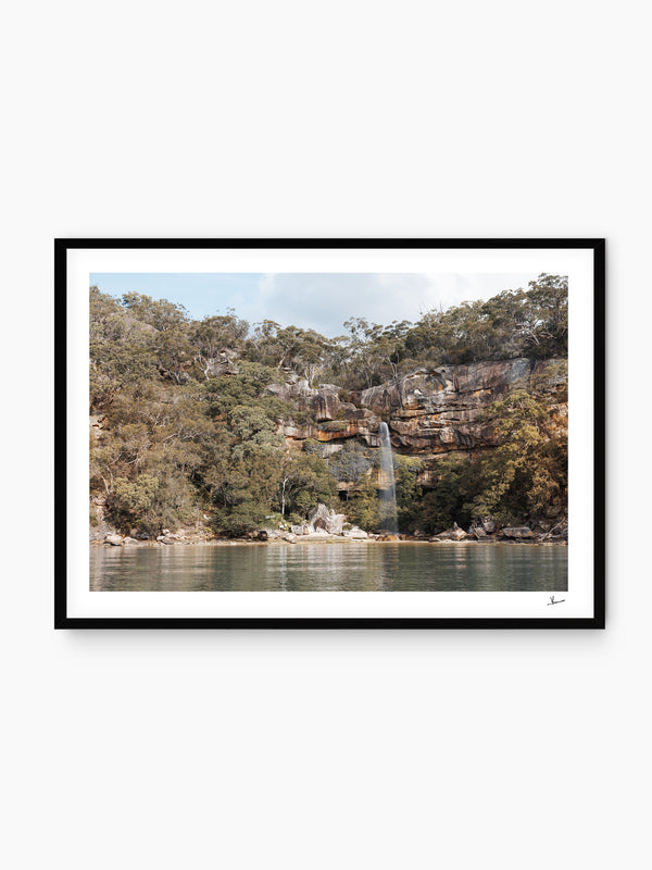 Refuge Bay Waterfall – Hawkesbury River Wall Art Print - Australia Unseen
