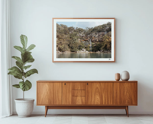 Refuge Bay Waterfall – Hawkesbury River Wall Art Print - Australia Unseen