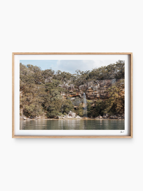 Refuge Bay Waterfall – Hawkesbury River Wall Art Print - Australia Unseen