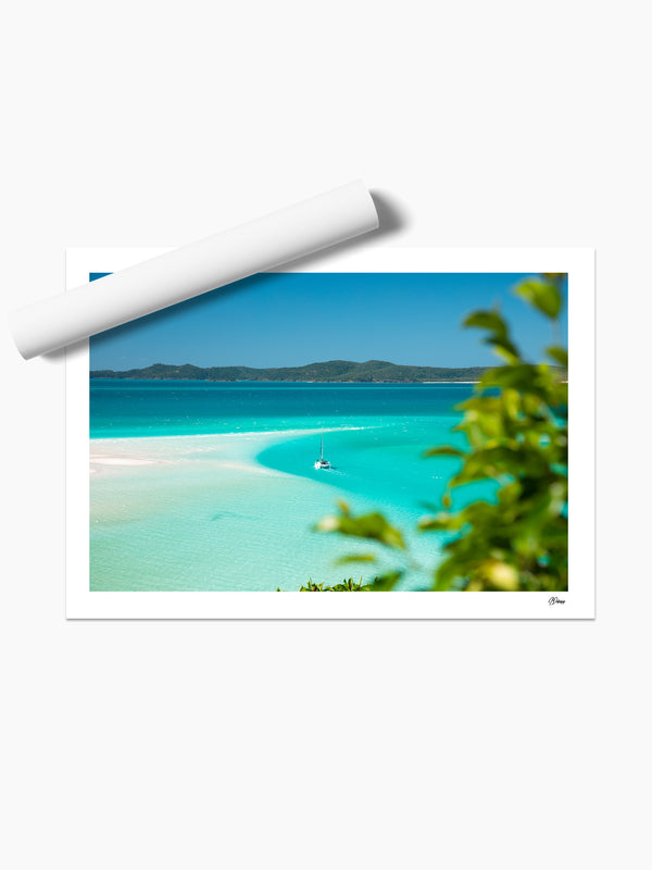 Sailing in Paradise - Hill Inlet - Whitsundays Wall Art Print - Australia Unseen