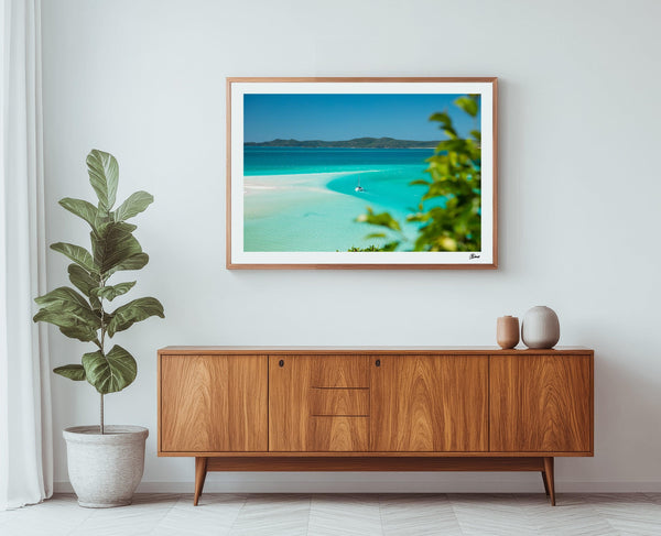 Sailing in Paradise - Hill Inlet - Whitsundays Wall Art Print - Australia Unseen