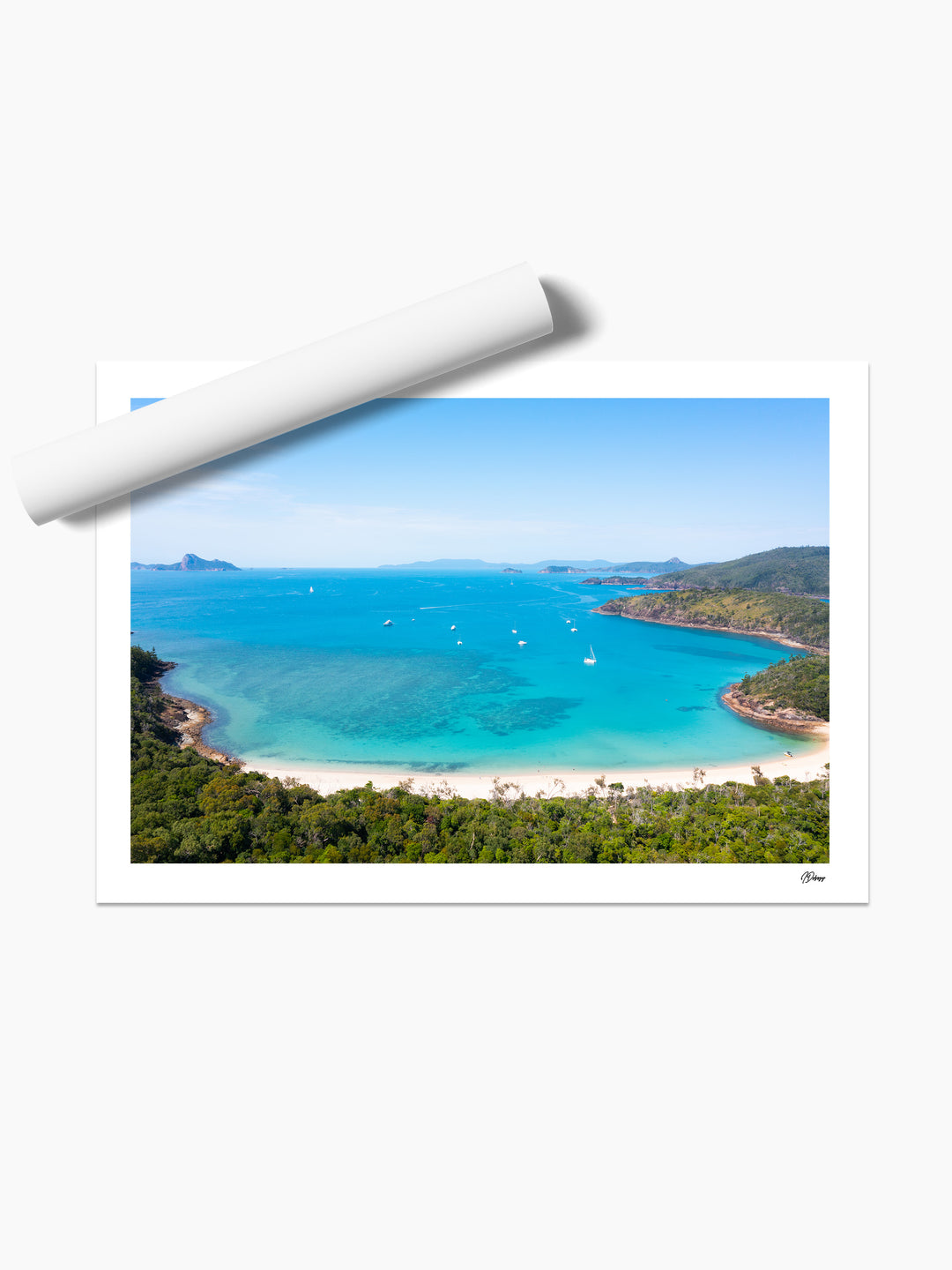 Sailing into Stillness - Chance Bay - Whitsundays Wall Art Print - Australia Unseen