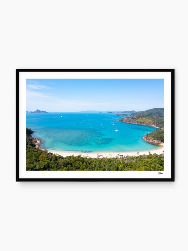 Sailing into Stillness - Chance Bay - Whitsundays Wall Art Print - Australia Unseen