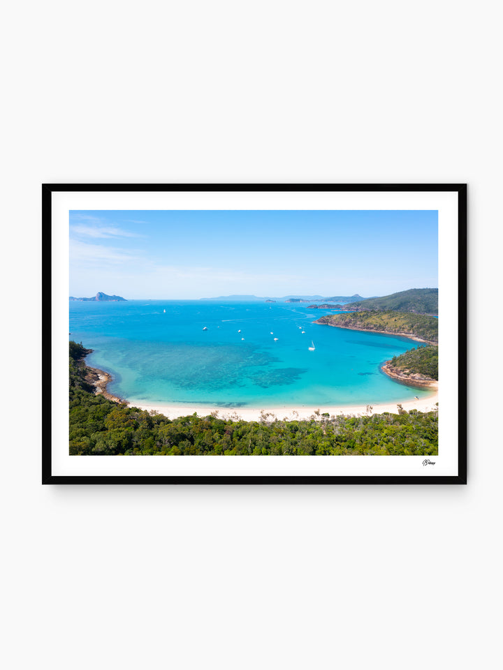 Sailing into Stillness - Chance Bay - Whitsundays Wall Art Print - Australia Unseen