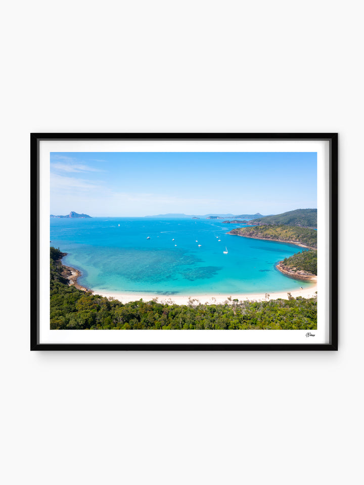 Sailing into Stillness - Chance Bay - Whitsundays Wall Art Print - Australia Unseen