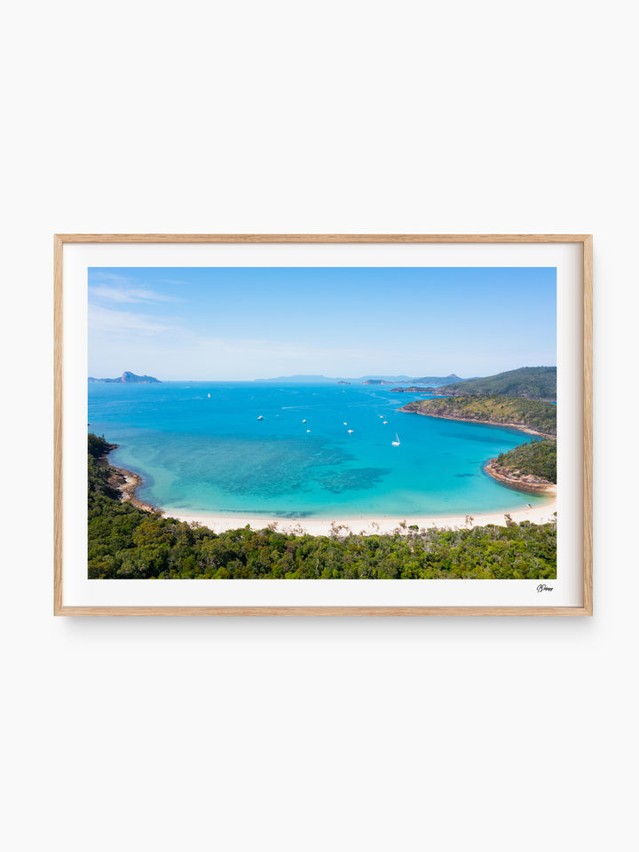 Sailing into Stillness - Chance Bay - Whitsundays Wall Art Print - Australia Unseen