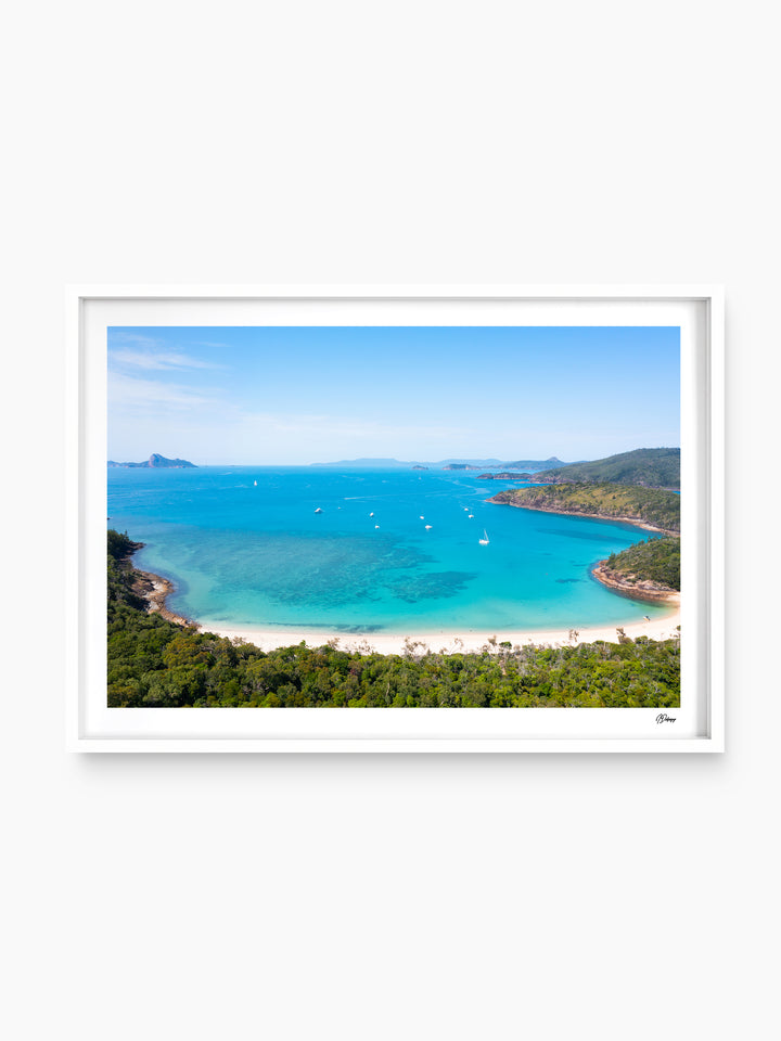 Sailing into Stillness - Chance Bay - Whitsundays Wall Art Print - Australia Unseen