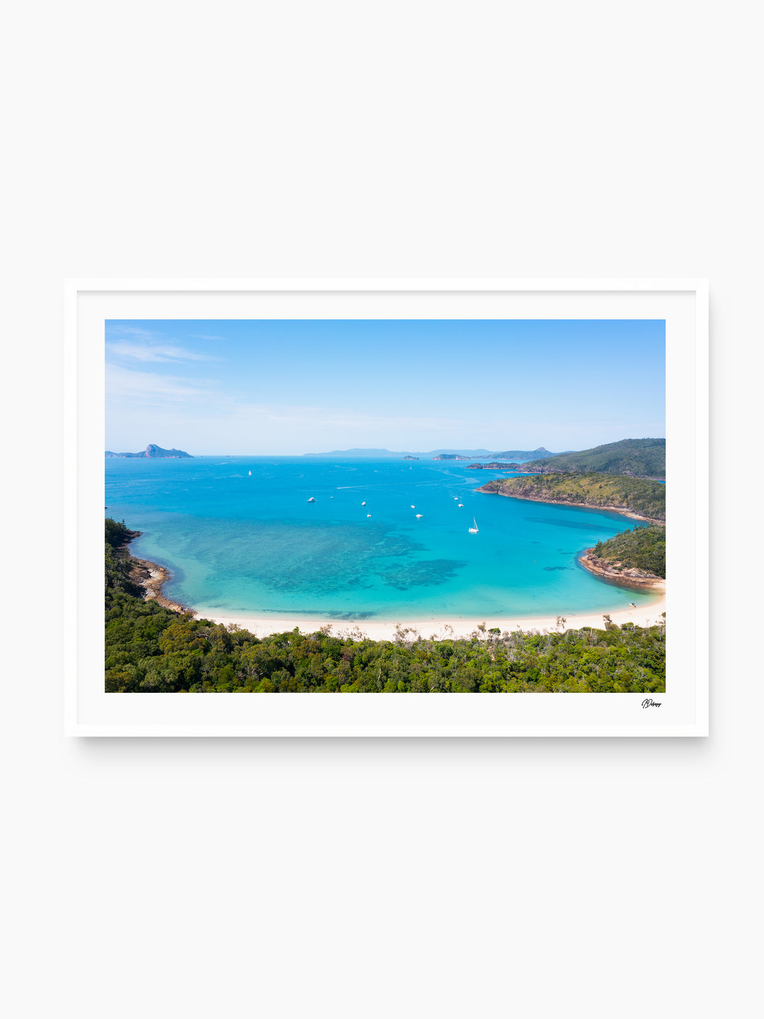 Sailing into Stillness - Chance Bay - Whitsundays Wall Art Print - Australia Unseen