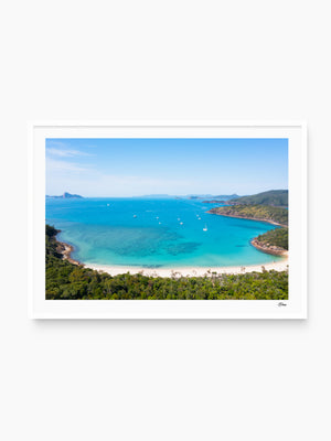 Sailing into Stillness - Chance Bay - Whitsundays Wall Art Print - Australia Unseen