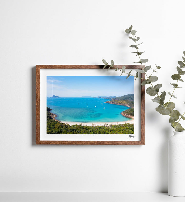 Sailing into Stillness – Chance Bay – Whitsundays Wall Art Print - Australia Unseen