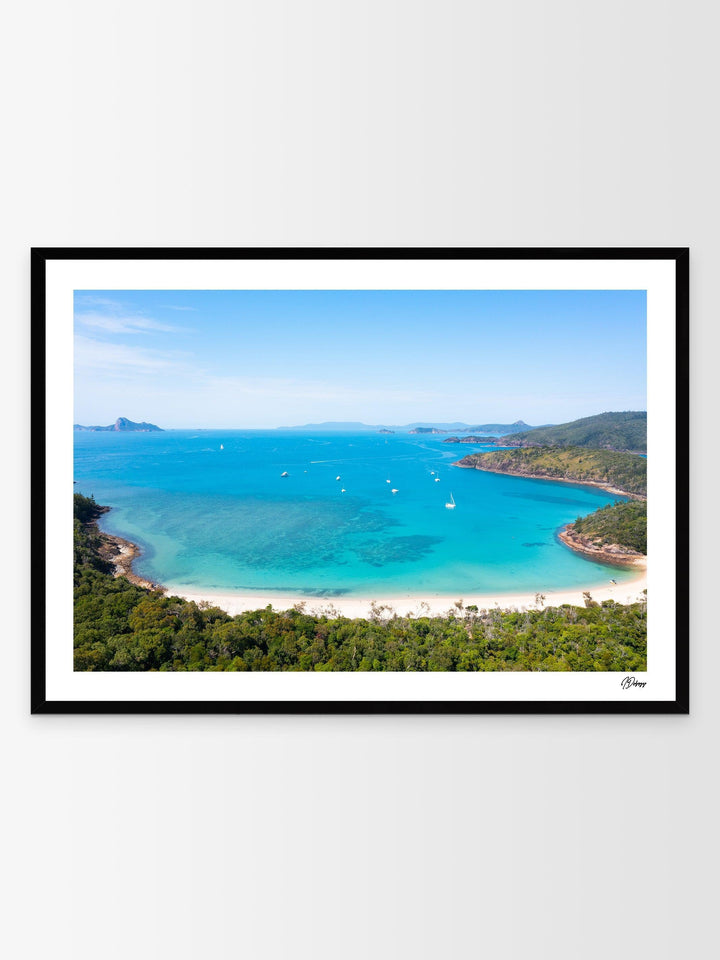 Sailing into Stillness – Chance Bay – Whitsundays Wall Art Print - Australia Unseen