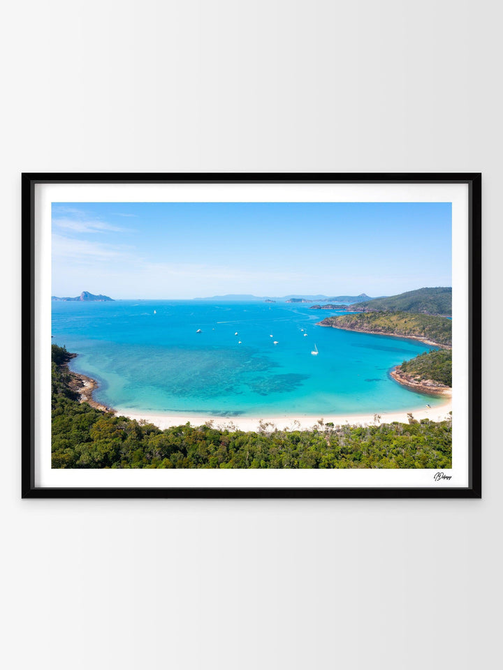 Sailing into Stillness – Chance Bay – Whitsundays Wall Art Print - Australia Unseen