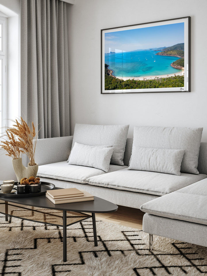 Sailing into Stillness – Chance Bay – Whitsundays Wall Art Print - Australia Unseen