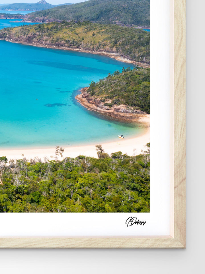 Sailing into Stillness – Chance Bay – Whitsundays Wall Art Print - Australia Unseen