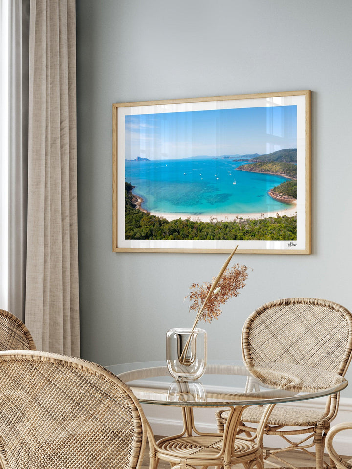 Sailing into Stillness – Chance Bay – Whitsundays Wall Art Print - Australia Unseen