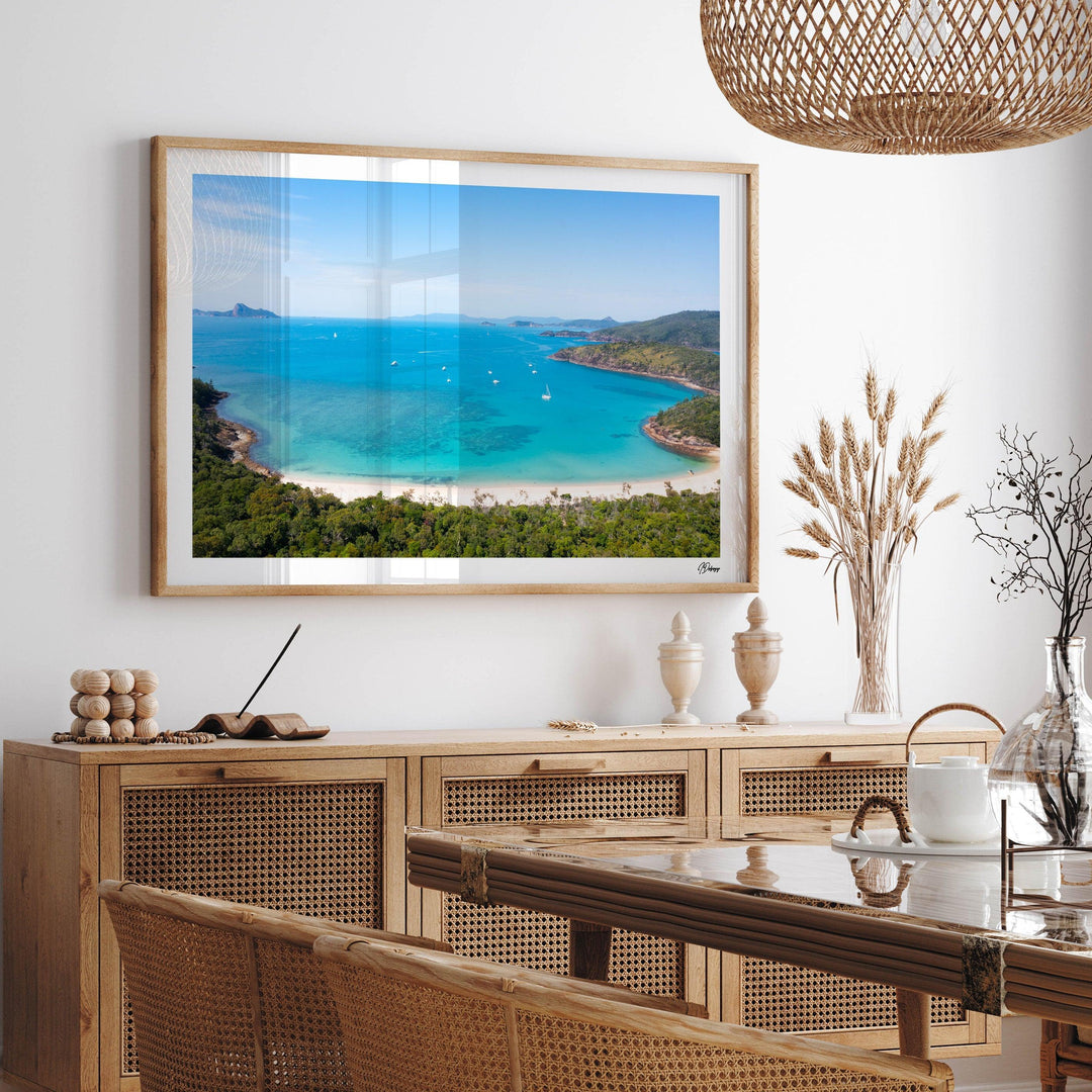 Sailing into Stillness – Chance Bay – Whitsundays Wall Art Print - Australia Unseen